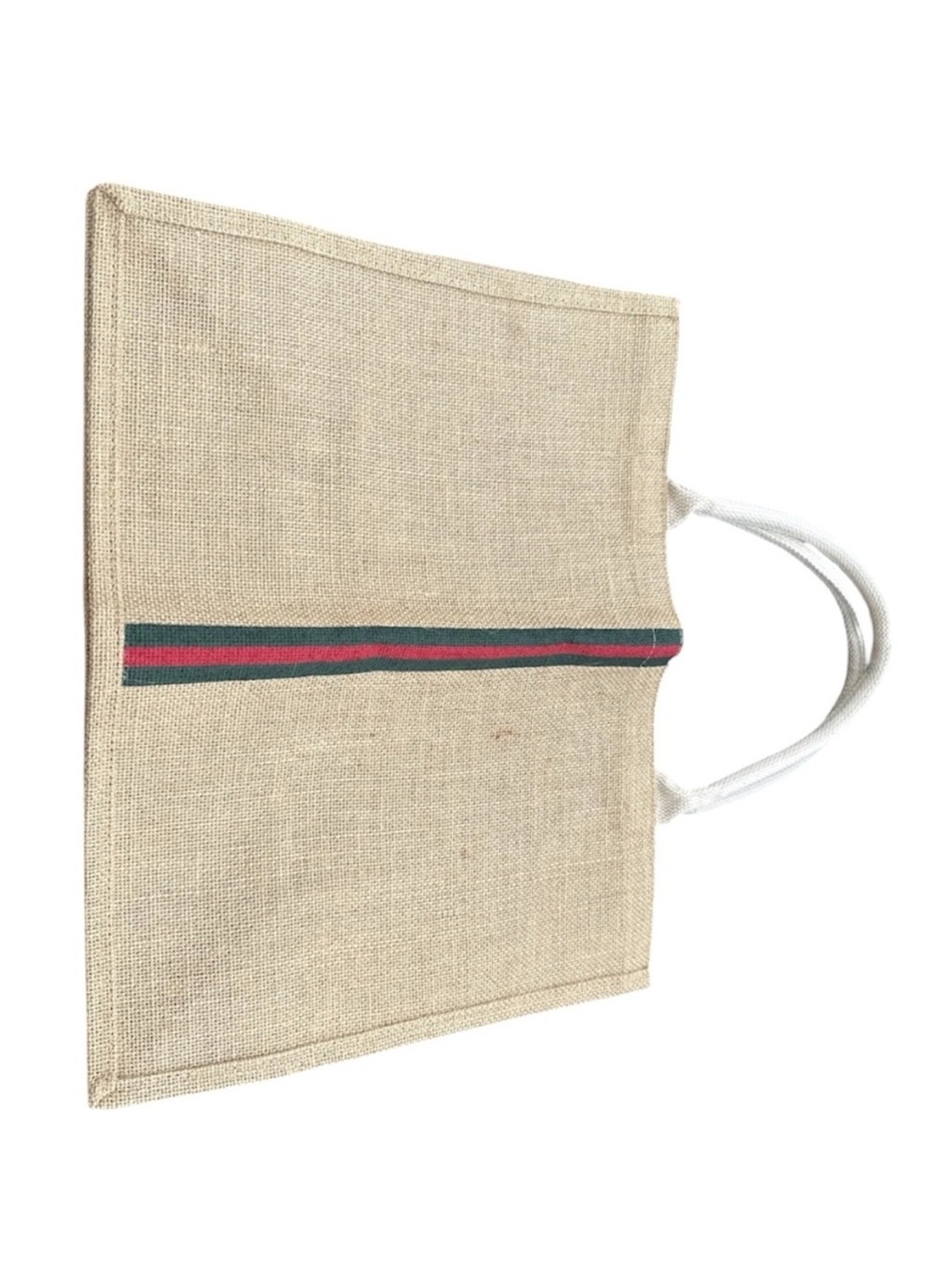 NEW HIBALA Woven Large Beach Shoulder Tote with Center Striped Accent handmade - Picture 3 of 10